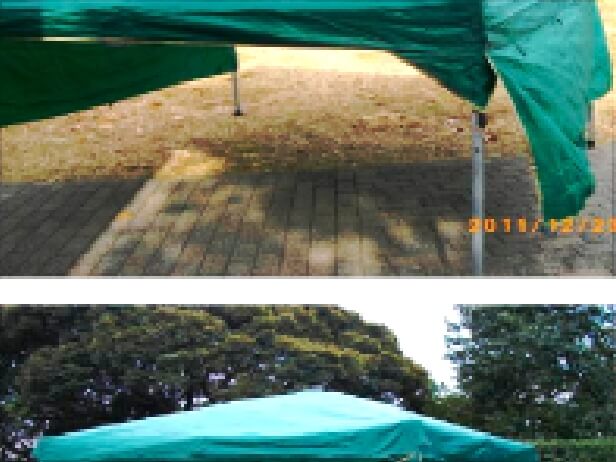 タープ(日よけ・雨除け)　500円/１回